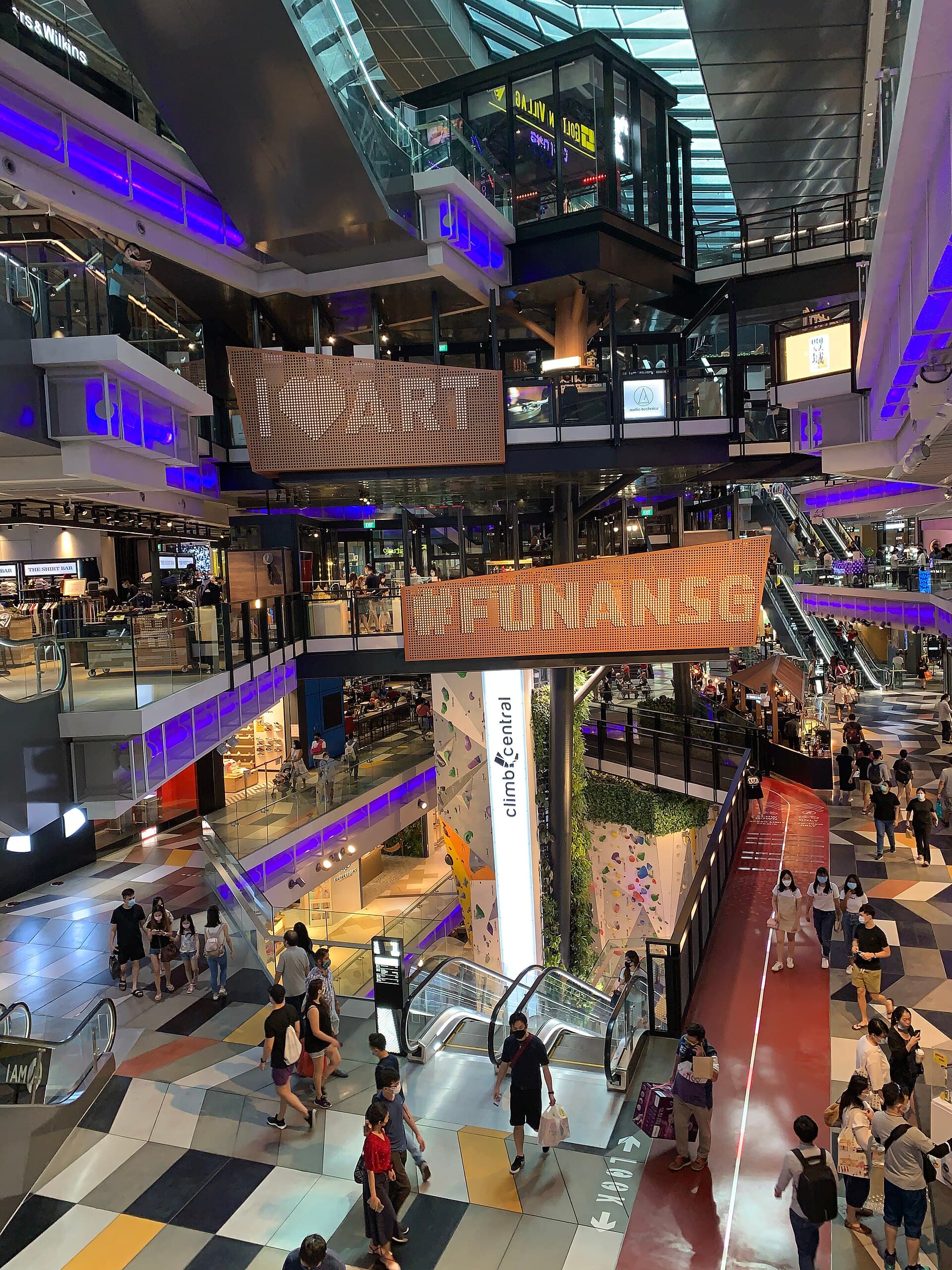 Interior of Funan on North Bridge Road